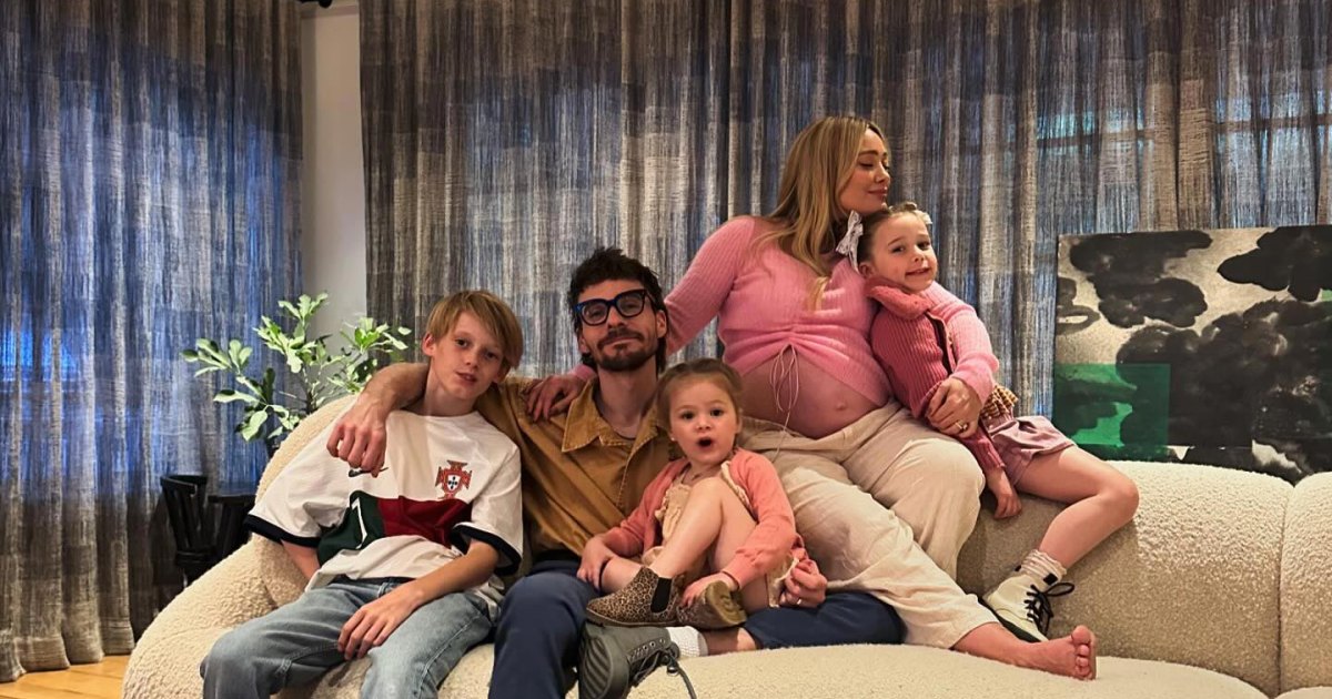 La embarazada Hilary Duff comparte fotos de su familia antes de dar a luz