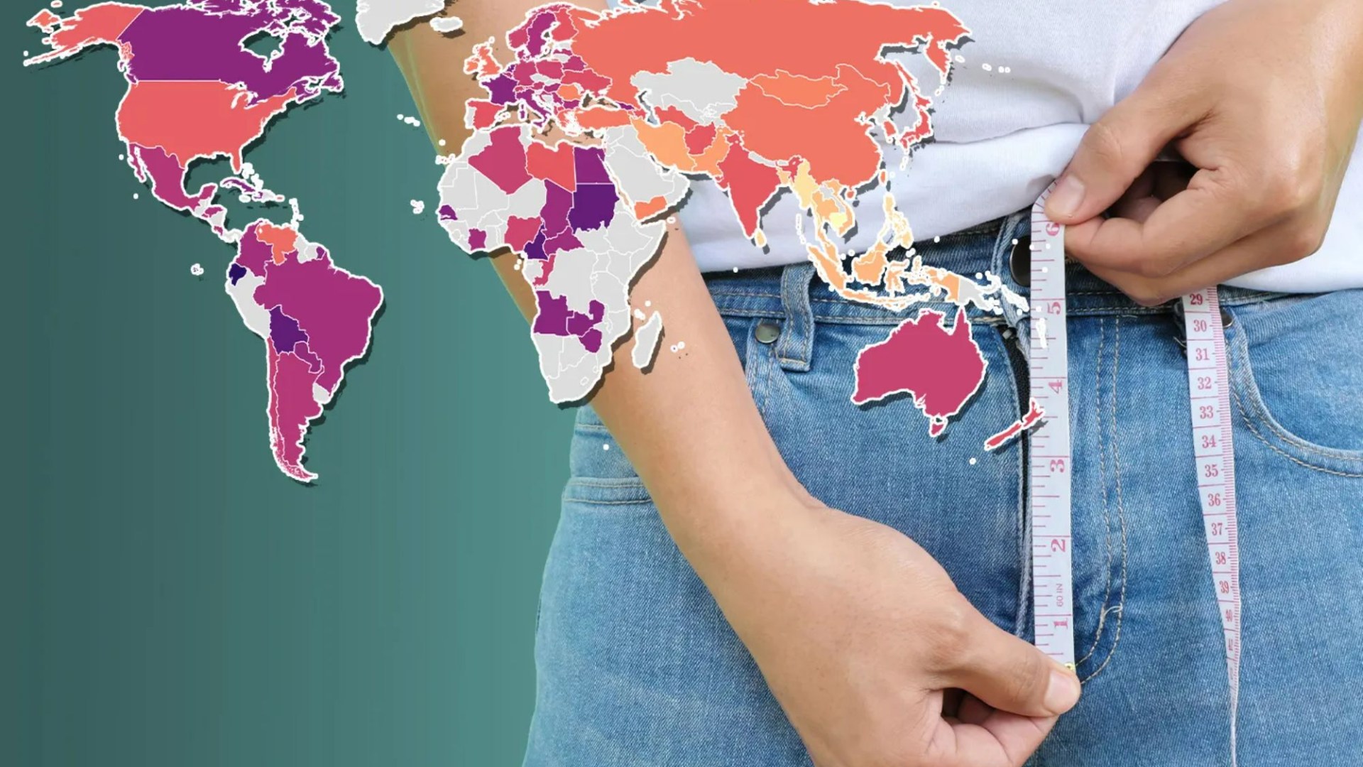 El mapa revela el tamaño promedio del pene en todo el mundo… pero el Reino Unido y los EE. UU. no están ni cerca del major 10